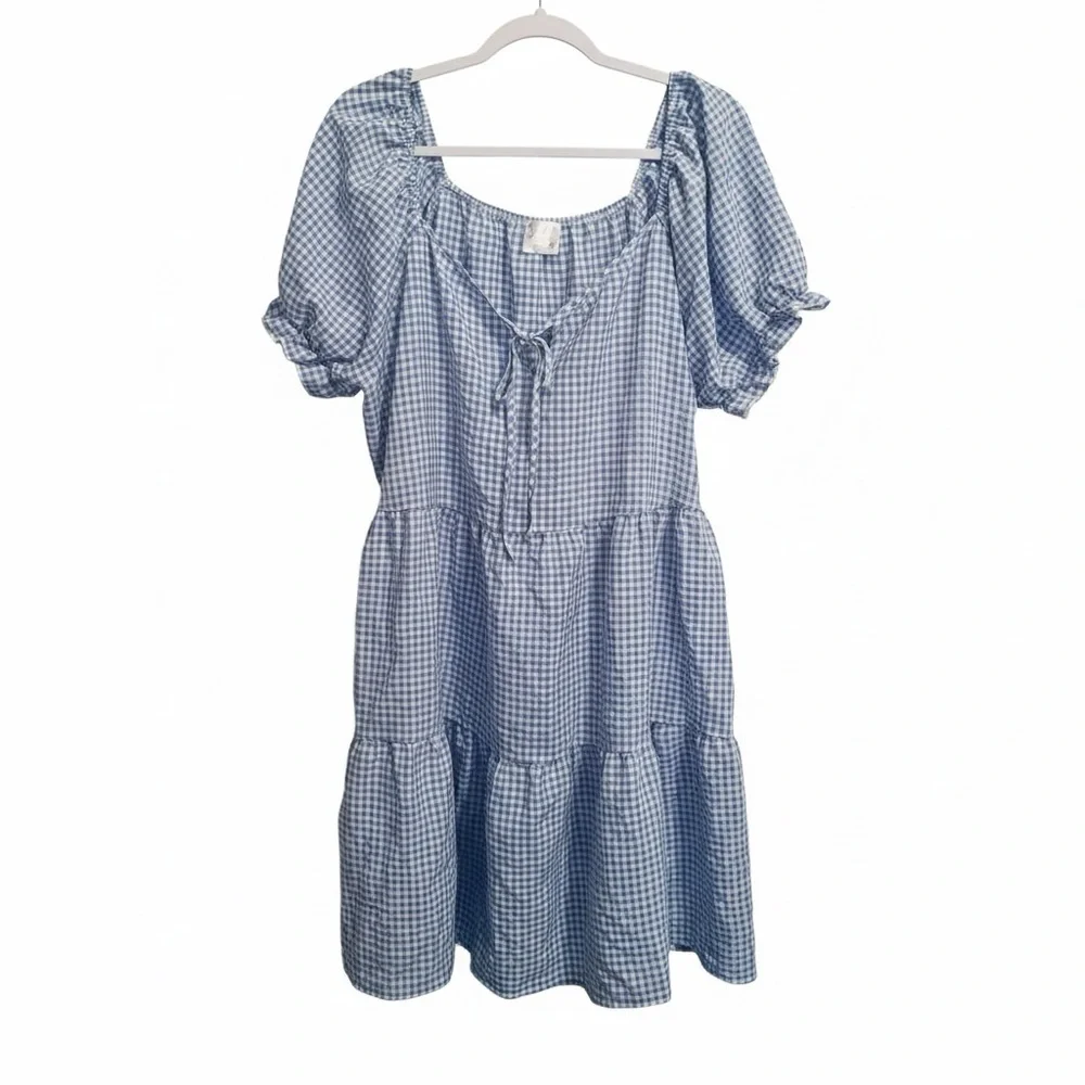 Siren Lily Blue Gingham Dress 🩵 - Picture 2 of 6